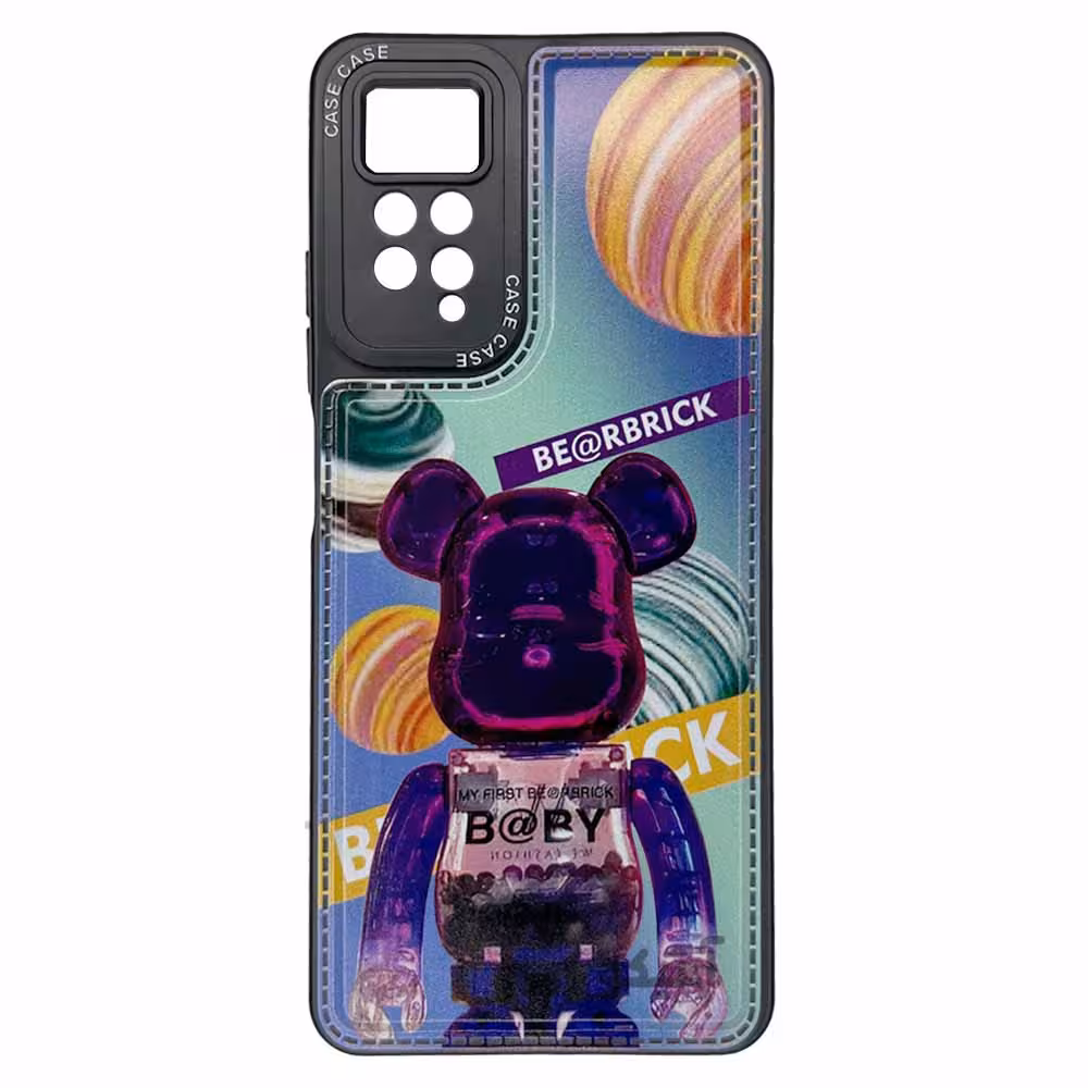 قاب فانتزی طرح دار بالشتی طرح BE@RBRICK مناسب برای Xiaomi Note11s-کد1175
