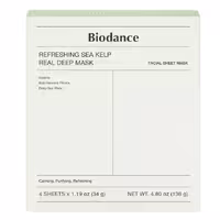 ماسک ورقه‌ ای جلبک دریایی بایودنس Biodance شاداب کننده و ضد التهاب بسته 4 عددی