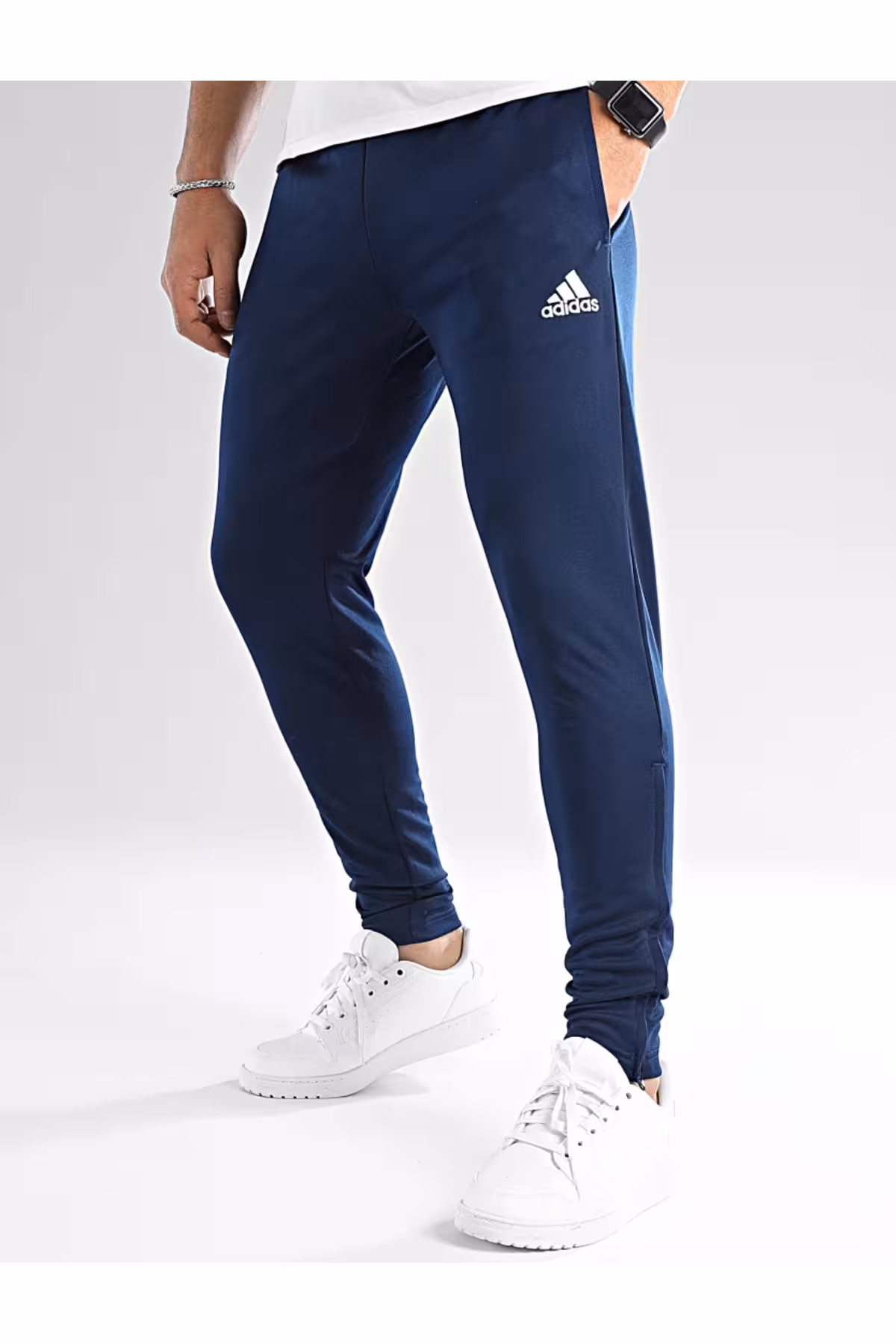 مردانه UNT MEN'S NAVY BLUE TRACKSUIT شش adidas