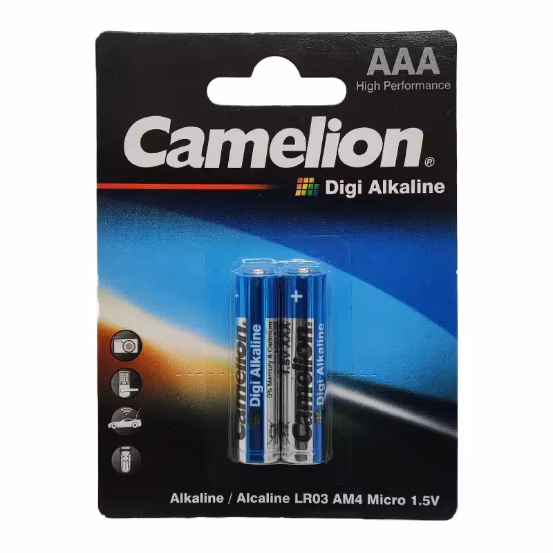 باتری نیم قلمی کملیون مدل Digi Alkaline بسته 2 عددی