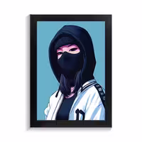 تابلو دخترانه طرح BAD GIRL کد PF-25013