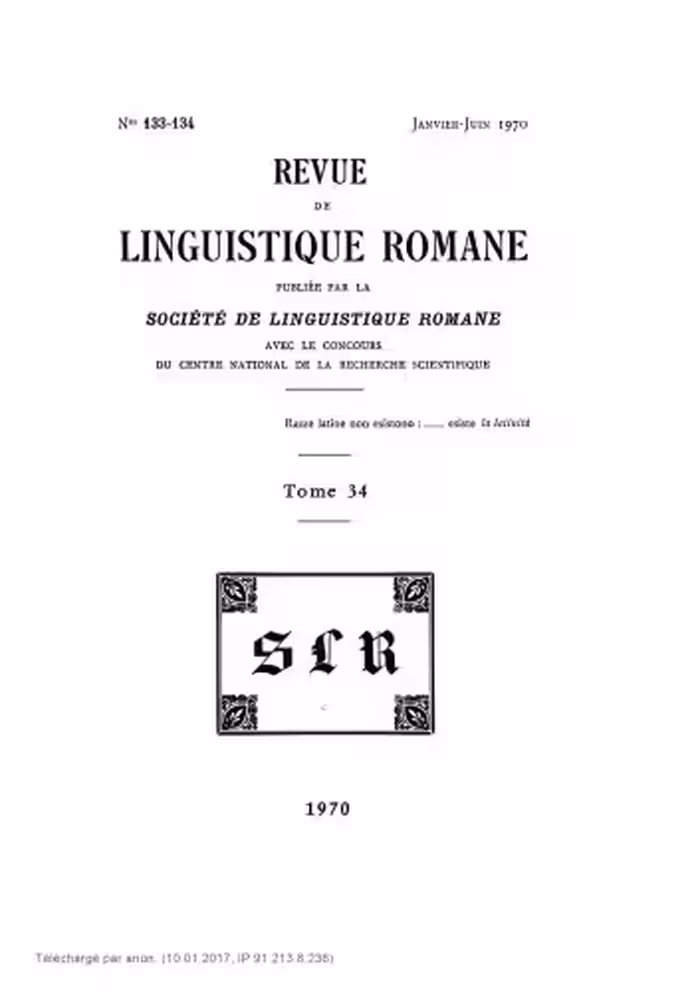 خرید و دانلود نسخه کامل کتاب Revue de linguistique romane