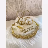 استند حلقه نامزدی و عقد جهیزیه عروس باکس حلقه عروس داماد