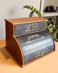 جانونی چوبی دکوپاژ باکس نان