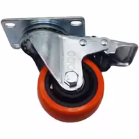 چرخ کفی‌دار گردان آبو مدل ترمزدار کد YPT-GARDAN-75*32MM مدل 1