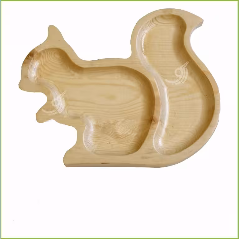 ظرف چوبی کودک سنجاب کد 101430