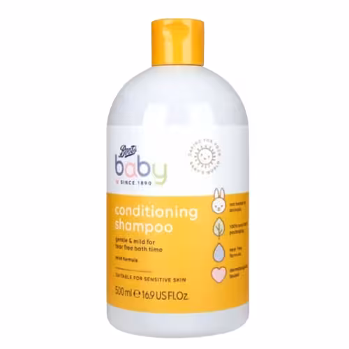 ​شامپو نرم‌کننده conditioning shampoo کودک بوتس بی بی Boots Baby حجم 500 میل