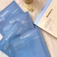 ماسک ورقه ای بسته ی 4 عددی آبی بایودنس Biodance حاوی هیالورونیک اسید حجم 34 گرم