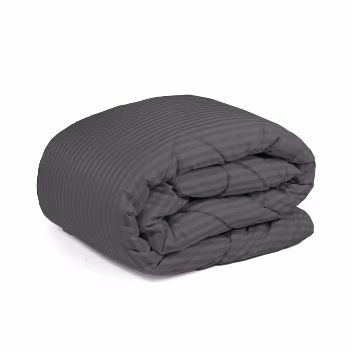 لحاف چیداری مدل هتلی رنگ طوسی تیره