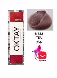 رنگ موی اکتای طیف فشن (FASHION) شماره 8.732 با رنگ چای