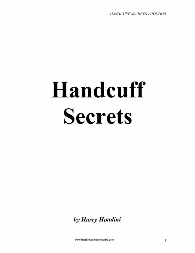 خرید و دانلود نسخه کامل کتاب Handcuff Secrets