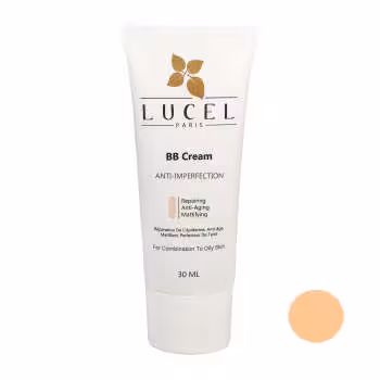 بی بی کرم فاقد چربی و ضد جوش رنگ لایت لوسل LUCEL LIGHT BB CREAM FOR OILY TO COMBINATION