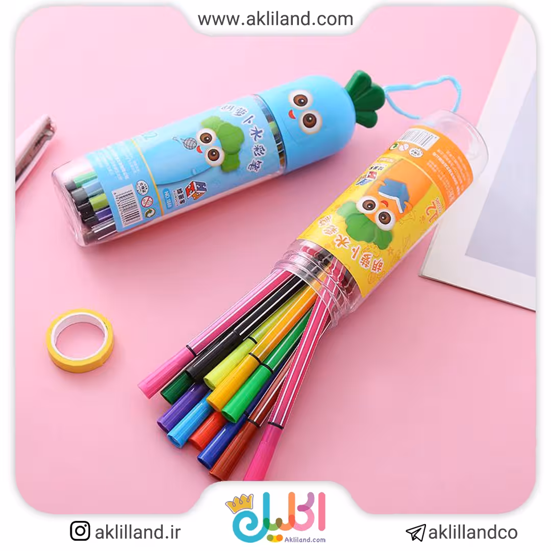 ماژیک رنگ آمیزی هویجی 18 رنگ