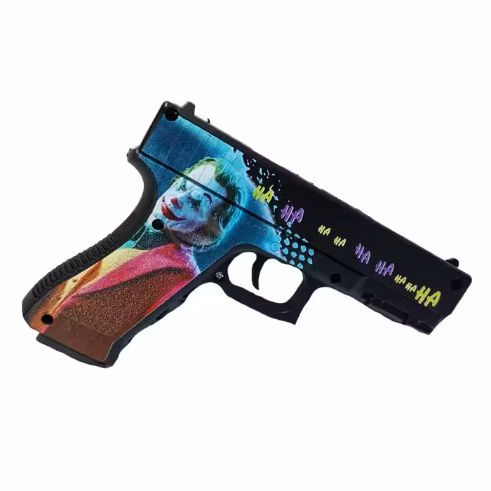 اسباب‌بازی کلت لیزری ژله‌ای جعبه‌ای