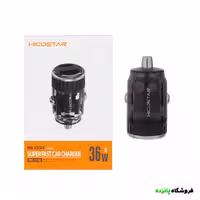 شارژر فندکی 36w دو پورت Hicostar مدل HS-CC24 – مشکی