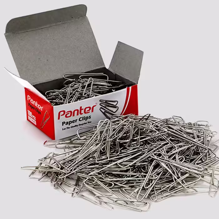 گیره ی کاغذ نقره ای مثلثی پنتر PANTER Triangular paper clips PC 102