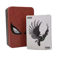 کارت بازی به همراه جعبه فلزی طرح اسپایدرمن