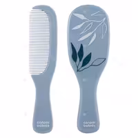 شانه و برس نوزاد پسرانه با الیاف طبیعی طرح گلد آبی کانپول Canpol