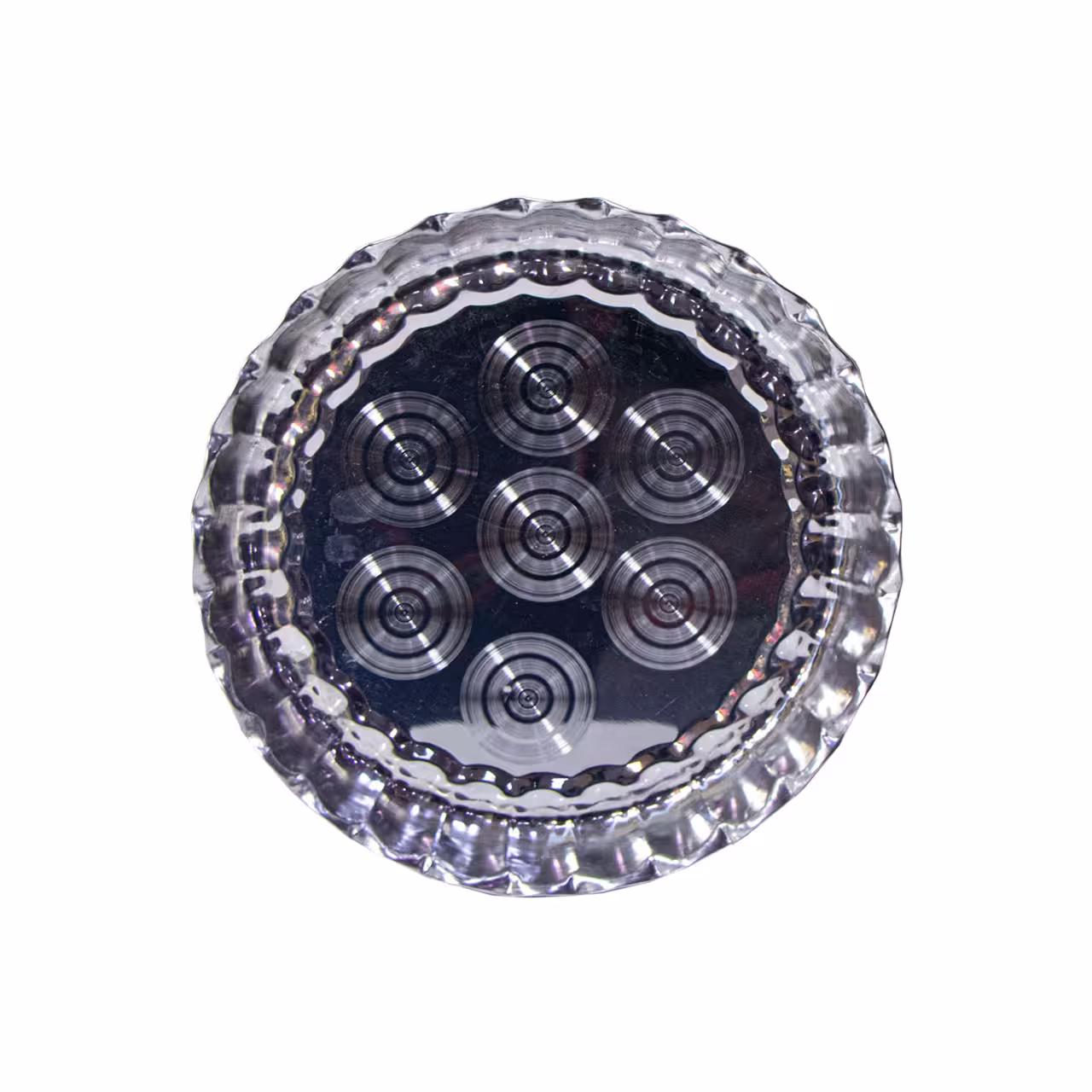 سینی استیل مدل لب کنگره ای سایز 30