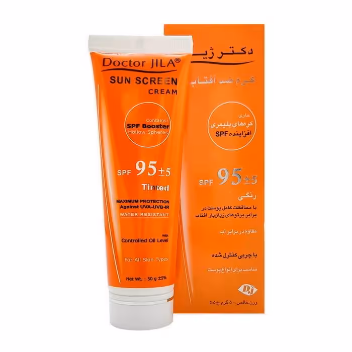 کرم ضد آفتاب دکتر ژِیلا SPF95 رنگی