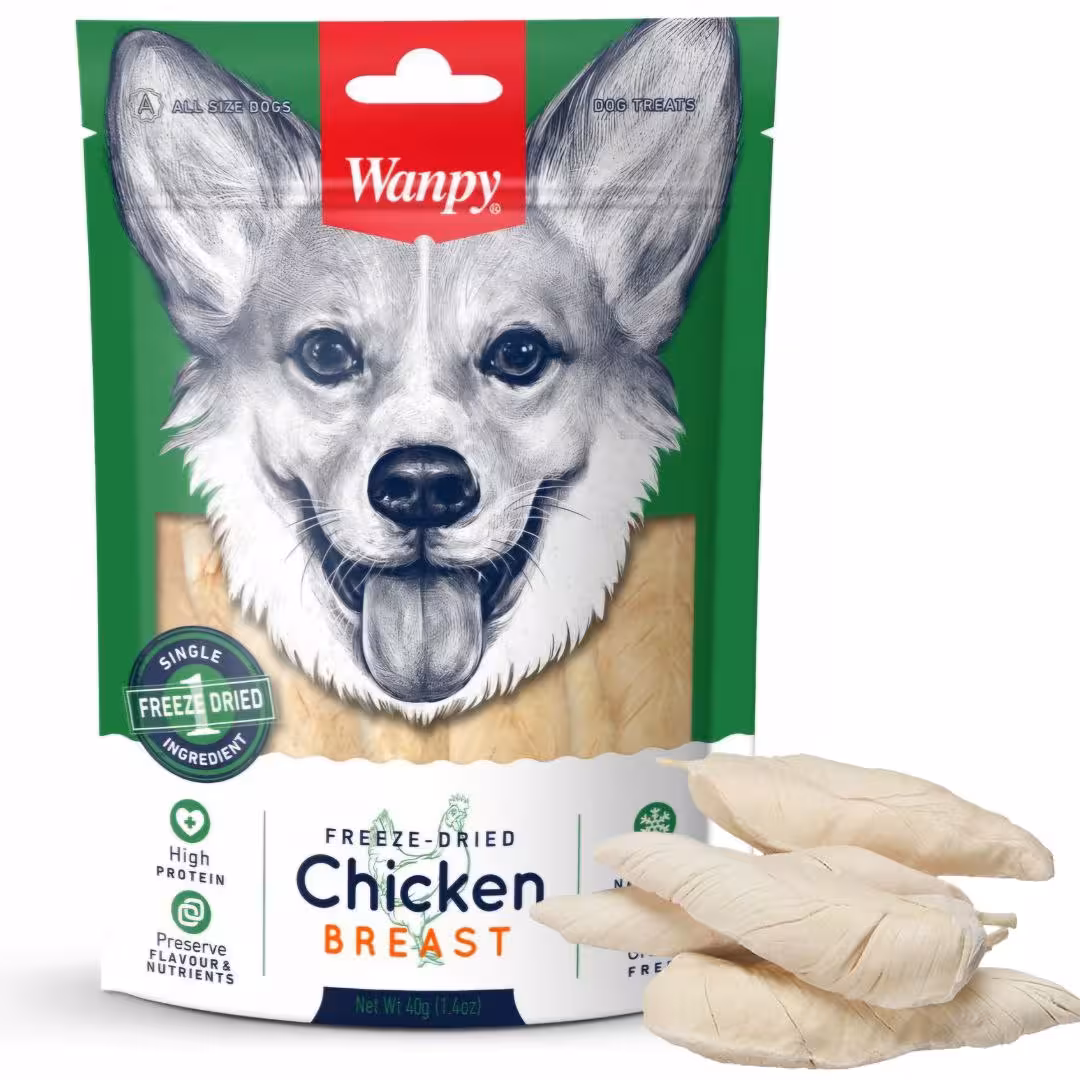 تشویقی سگ ونپی طعم سینه مرغ مدل Freeze Dried