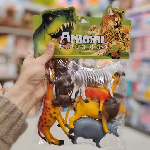 اسباب بازی پک 6 عددی حیوانات وحشی