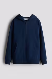 سویشرت مردانه بالا با کاپوت و زیپ H&M