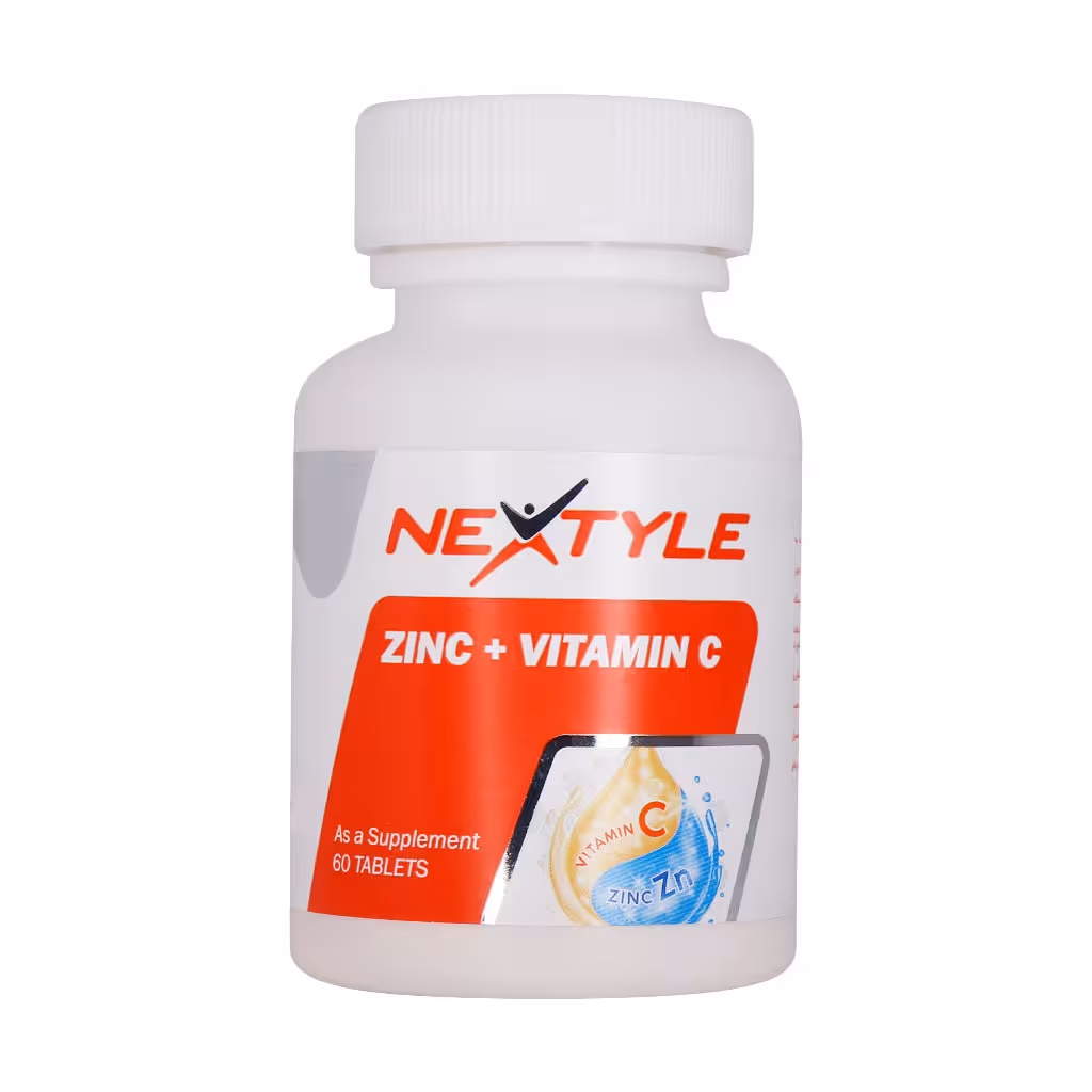 قرص زینک پلاس ویتامین سی 60 عدد نکستایل Nextyle