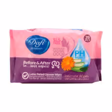 دستمال مرطوب بهداشتی بانوان دافی DAFI INTIMATE WIPES