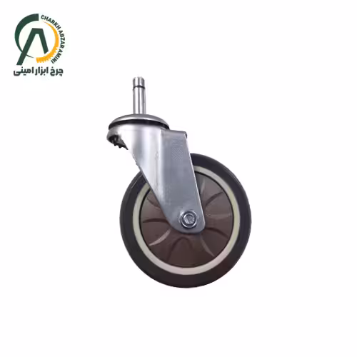 چرخ فروشگاهی S166 پینی گردان قطر 100 میلی متر