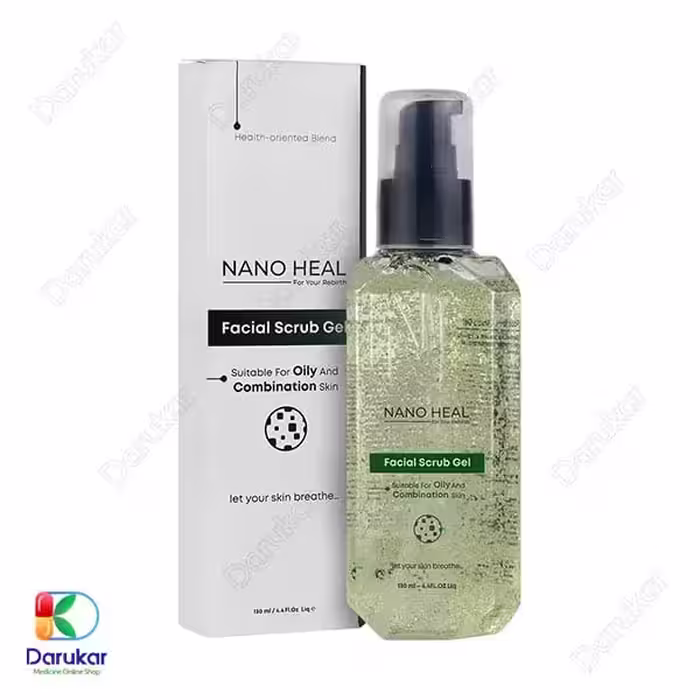 ژل شستشوی اسکراب دار پوست چرب و مختلط نانوهیل