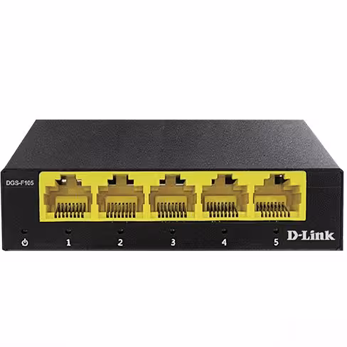 سوییچ دسکتاپ 5 پورت گیگابیتی دی-لینک مدل DGS-F105