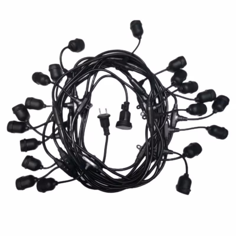 سرپیچ لامپ مدل ریسه کد 20X پایه E27 طول 10 متر