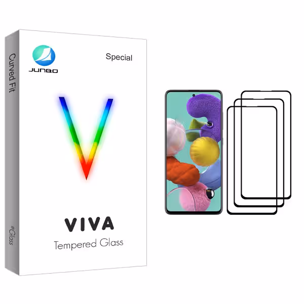 محافظ صفحه نمایش جانبو مدل Viva Glass مناسب برای گوشی موبایل سامسونگ Galaxy A51 بسته سه عددی