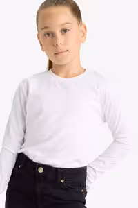تی شرت دخترانه سفید دفکتو
