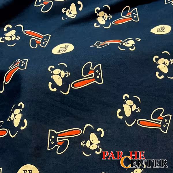 پارچه نخی طرح دار کد340