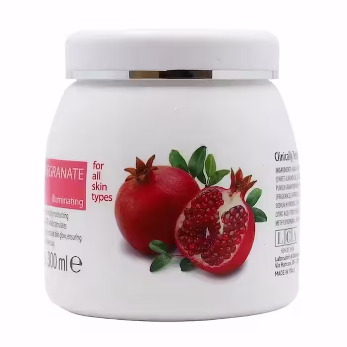 کرم آبرسان و شفاف کننده صورت انار کلیون Cliven Pomegranate Juice Face Cream 300ml