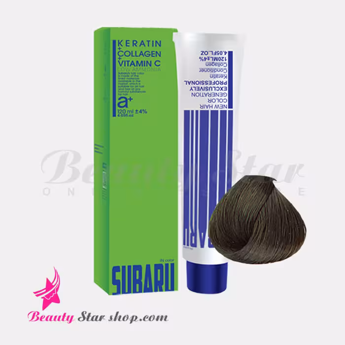 رنگ مو قهوه ای زیتونی روشن سوبارو شماره 5.3 حجم 120 میلی لیتر