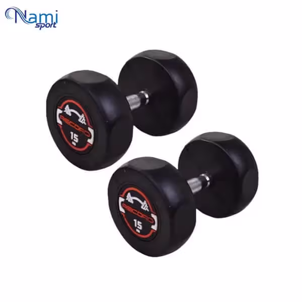 دمبل گرد وزن 15 کیلوگرم round dumbbell