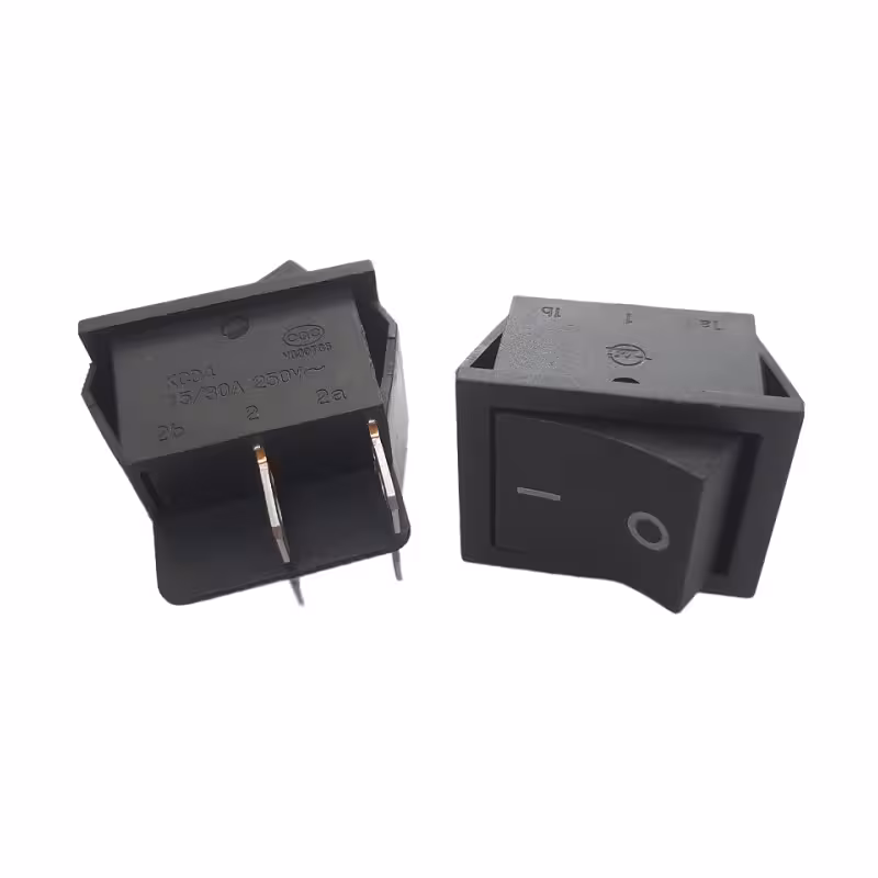 کلید راکر بزرگ دو حالته 4 پین 15 آمپر 25*31 برند ZX