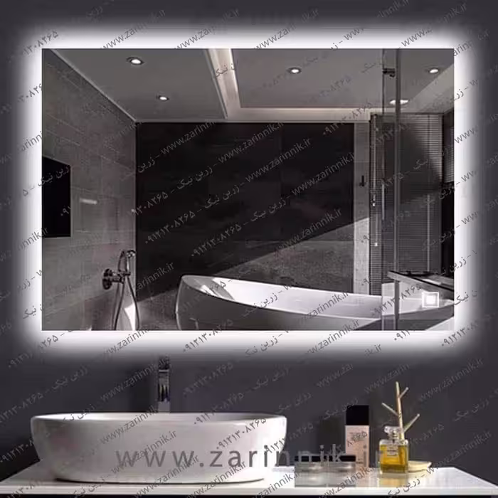 آینه دستشویی مدرن زرین نیک مدل AD020
