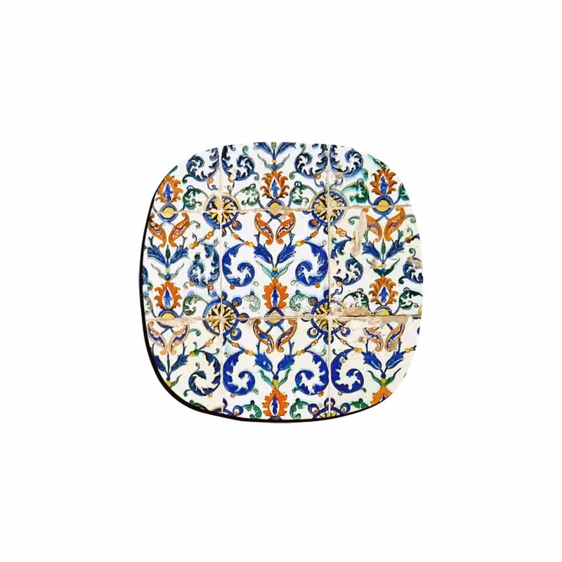 زیر لیوانی ترمه طراحان ایده مدل کاشی کد cfp088