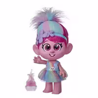خرید عروسک پاپی ترول Trolls World Tour Giggle and Sing Poppy hasbro