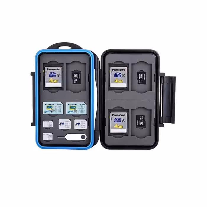 کیف محافظ کارت حافظه و سیم کارت جی جی سی مدل MC-STM18