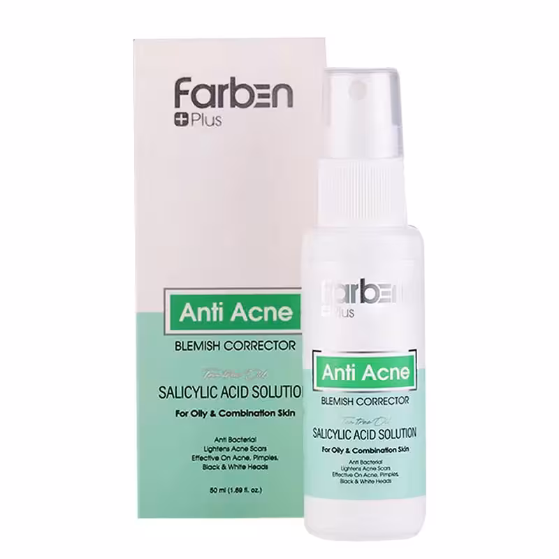 محلول ضد جوش و آکنه فاربن حجم 50 میل