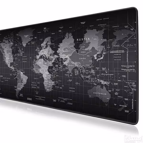پد موس گیمینگ طرح نقشه جهان 40X90 ( موس پد )