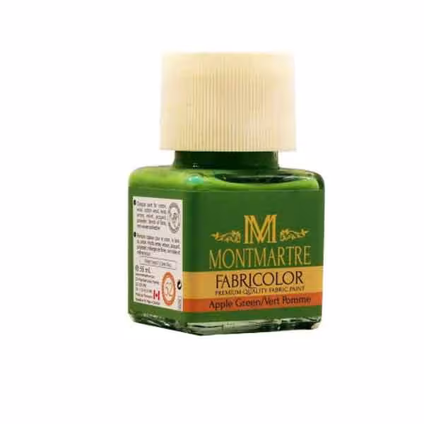 رنگ پارچه مونمارت کد 52 حجم 55 میلی لیتر (apple green)
