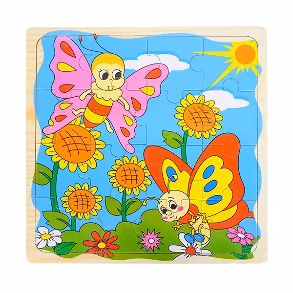 پازل چوبی 4 لایه مراحل رشد