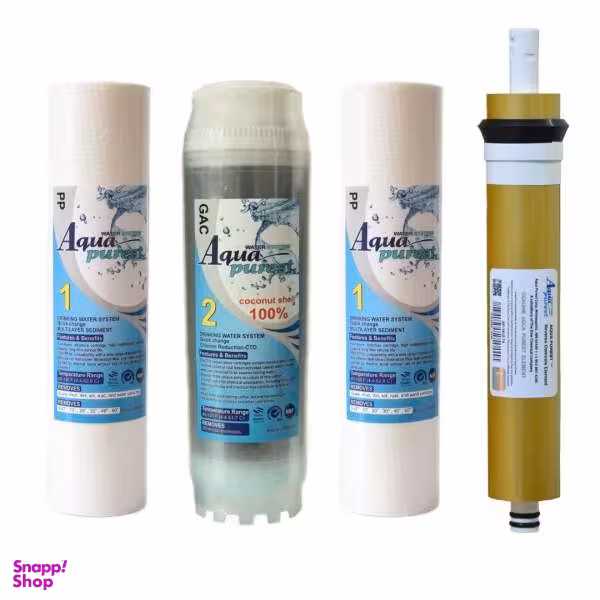 فیلتر دستگاه تصفیه کننده آب آکوا پیورست مدل PPM-75G بسته 4 عددی