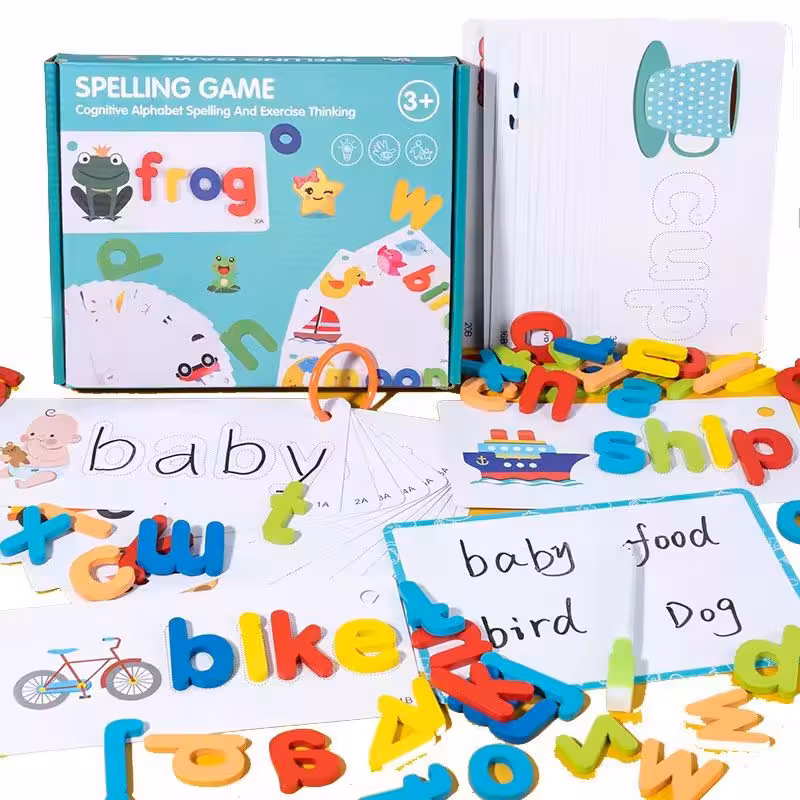 پازل چوبی کارتی زبان انگلیسی